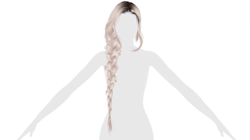 sims 4 cc rapunzel hairstyle by doux 2