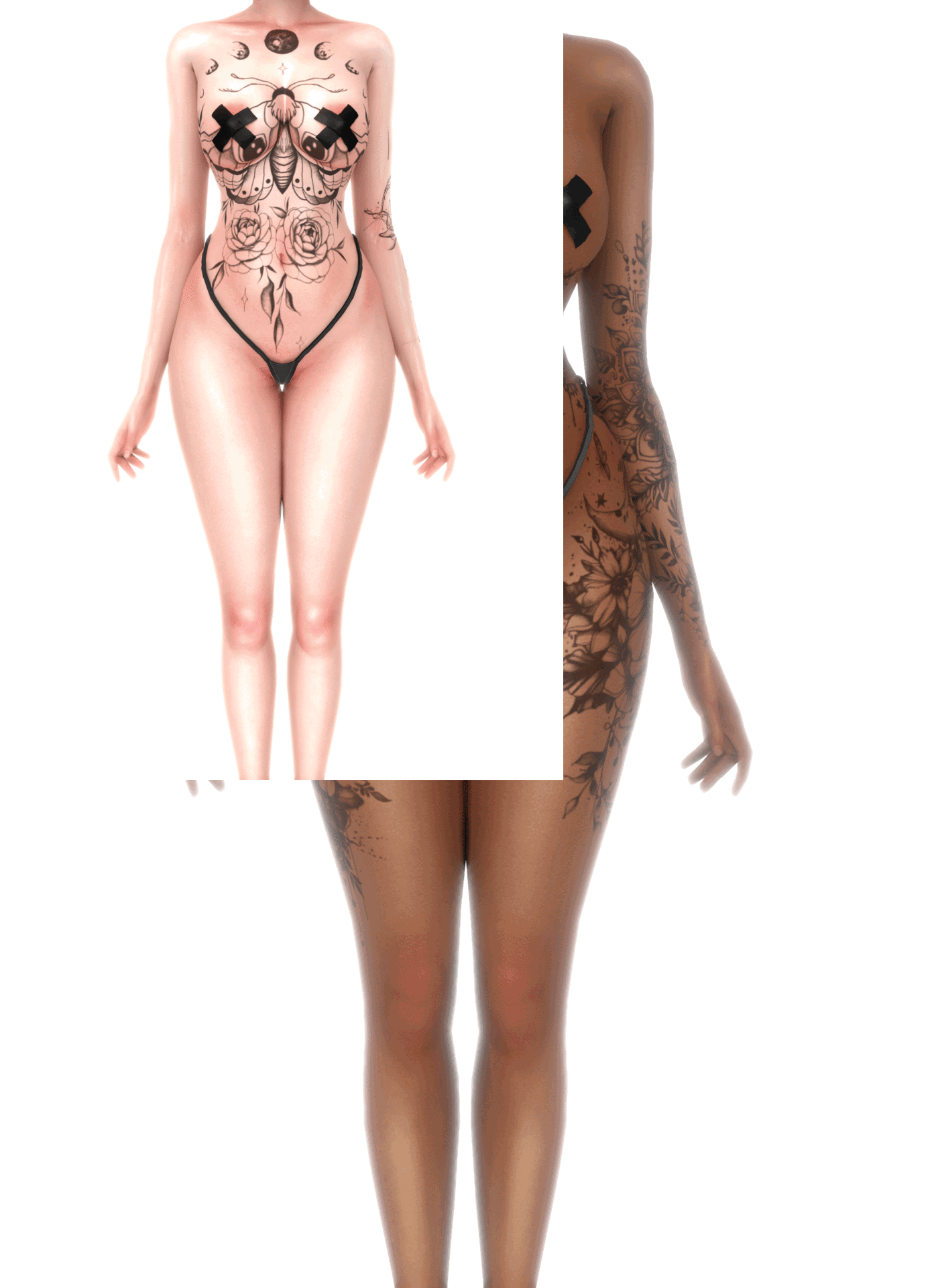 sims 4 cc ravenblends 2k followers tattoo pack new tattoo 2