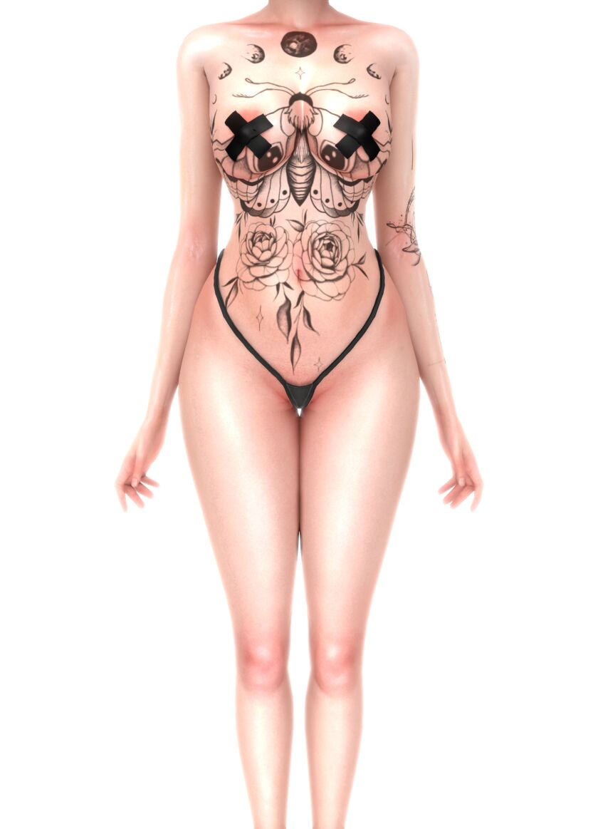 sims 4 cc ravenblends 2k followers tattoo pack new tattoo 7