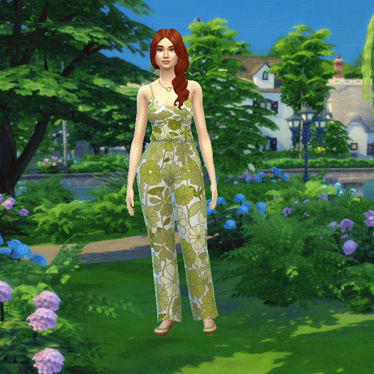 sims 4 cc recolor jumpsuit look 1970 basegame 3