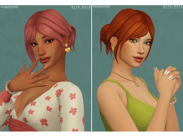 Rita Hair by Candysims Sims 4 CC