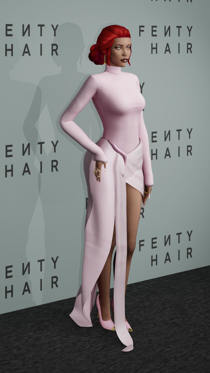 Rita Wombo’o, Fenty Hair Launch – Windenburg Sims 4 CC