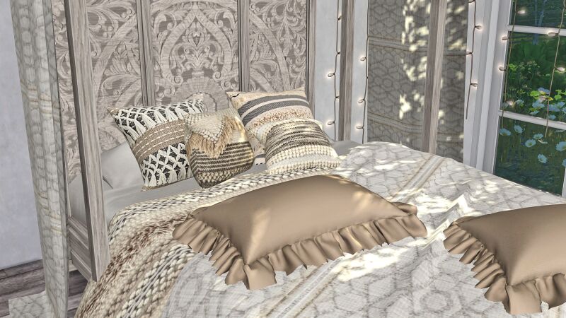 sims 4 cc romina bedroom by soloriya 3