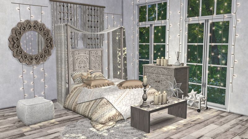 sims 4 cc romina bedroom by soloriya 6