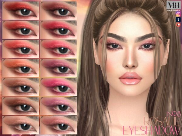 Rosalie Eyeshadow N98 – Stunning Eye Makeup! Sims 4 CC