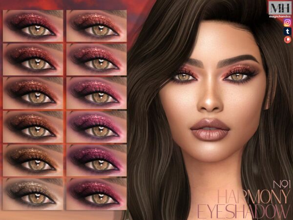 sims 4 cc rosalie eyeshadow n98 by magichandcc 5