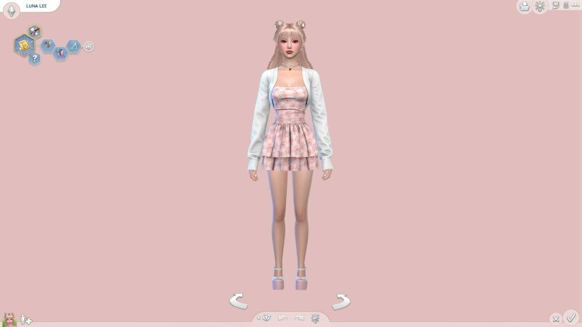 Rose Pink CAS Backgrounds Sims 4 CC