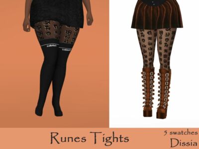 Stylish Runes Tights for Your Sims Sims 4 CC