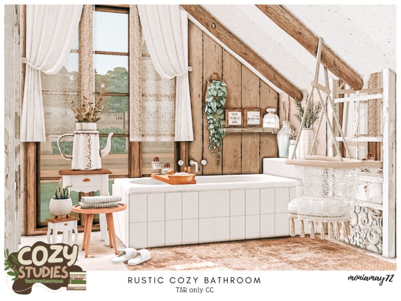 sims 4 cc rustic cozy bathroom tsr only cc by moniamay72 2