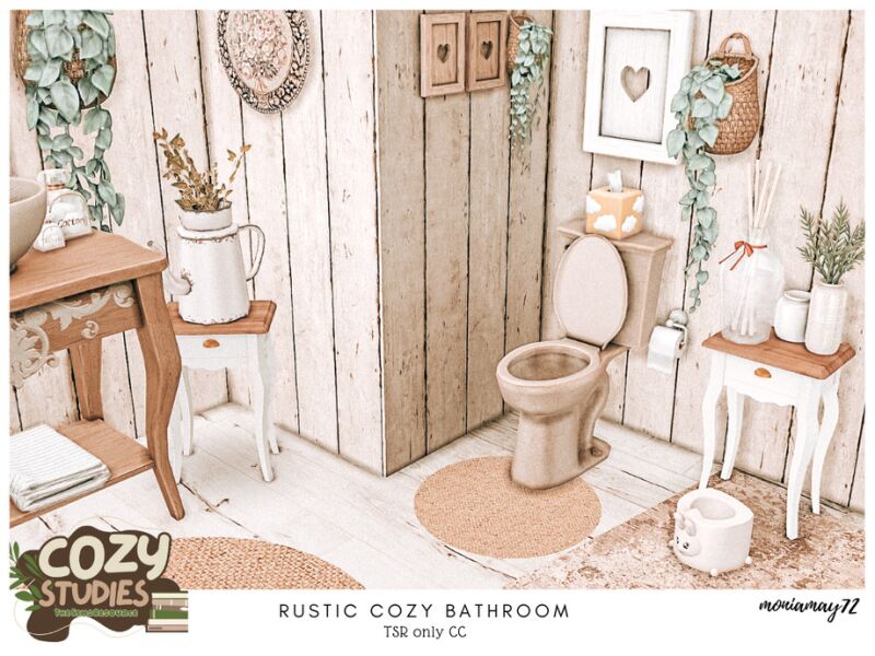 sims 4 cc rustic cozy bathroom tsr only cc by moniamay72 5