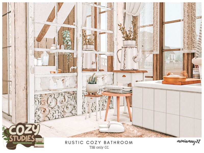 sims 4 cc rustic cozy bathroom tsr only cc by moniamay72 6