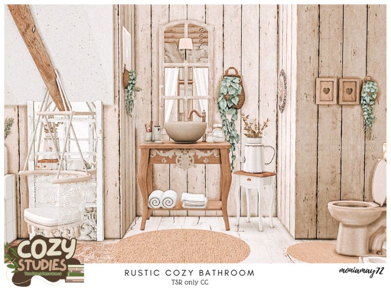 sims 4 cc rustic cozy bathroom tsr only cc by moniamay72 7