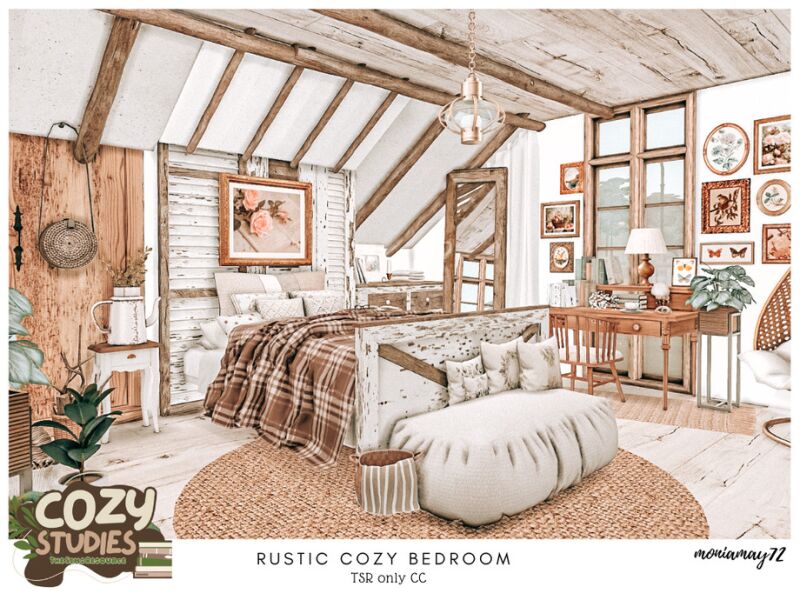 sims 4 cc rustic cozy bedroom tsr only cc by moniamay72 3