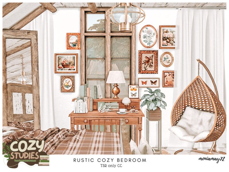 sims 4 cc rustic cozy bedroom tsr only cc by moniamay72 5