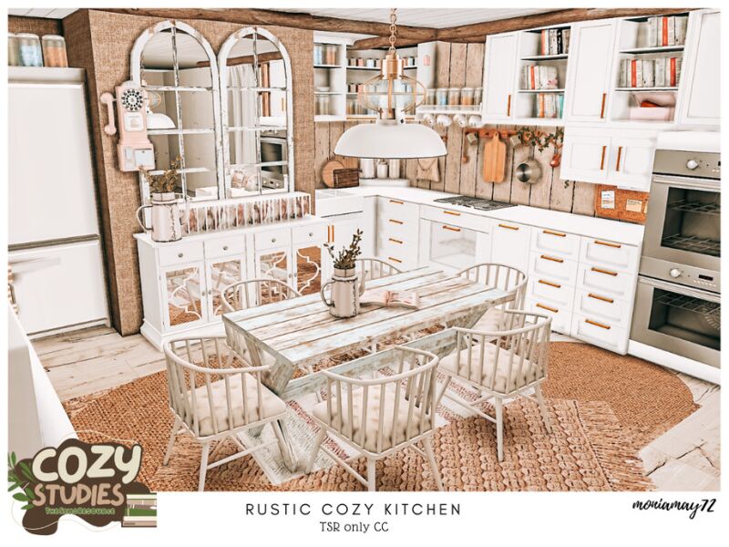 sims 4 cc rustic cozy kitchen tsr only cc by moniamay72 2