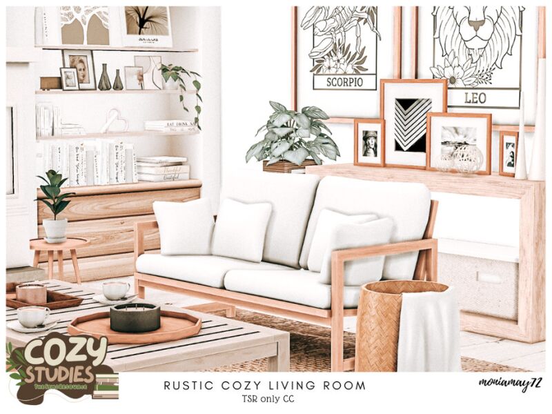 sims 4 cc rustic cozy living room tsr only cc by moniamay72 3