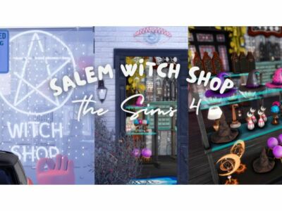 Enchanting Salem Witch Shop Sims 4 CC