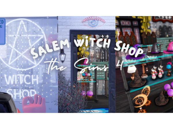 Enchanting Salem Witch Shop Sims 4 CC