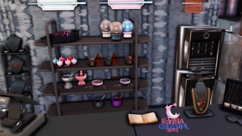 sims 4 cc salem witch shop by extra celestial sims 10