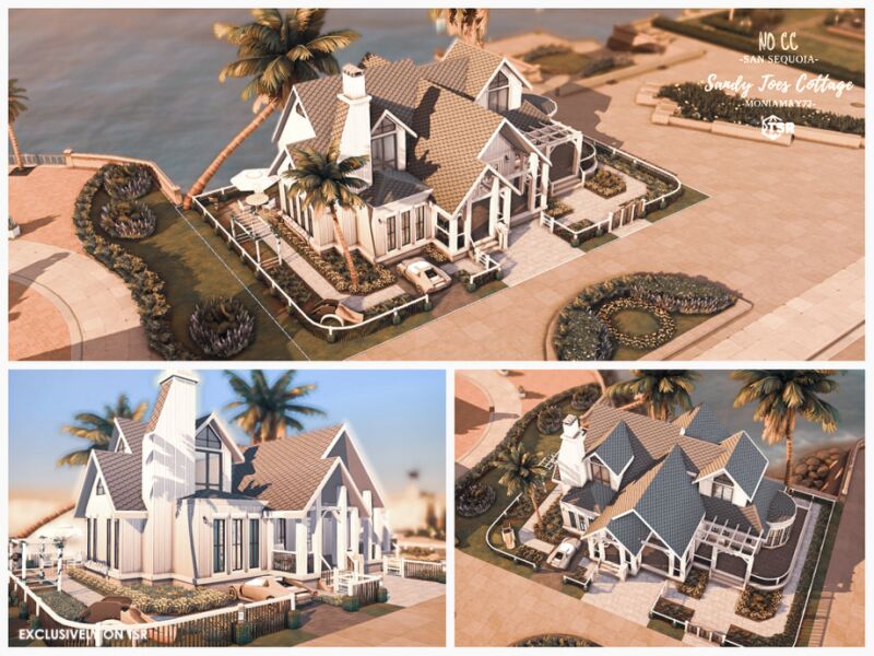 sims 4 cc sandy toes cottage no cc lot by moniamay72 3