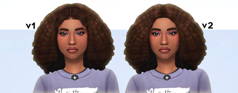 sims 4 cc sarah hair by imvikai 2