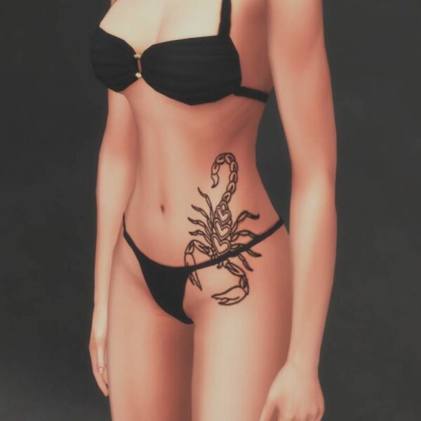 Scorpion Tattoo by Netiasims Sims 4 CC