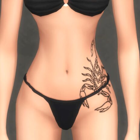 sims 4 cc scorpion tat by netiasims 2