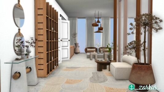 Seashell Apartment Sims 4 CC