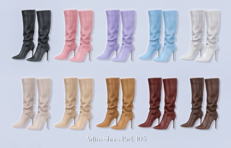 sims 4 cc shoes pack 105 by arltos 2