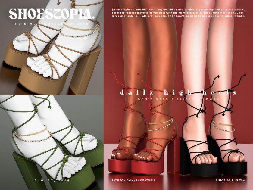 Stylish Modded Shoes for Your Sims Sims 4 CC