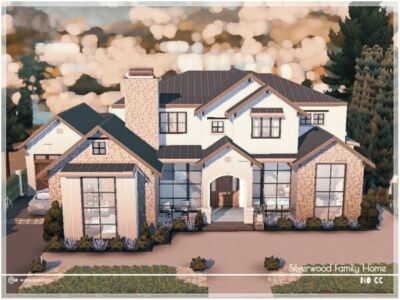 Beautiful Silverwood Family Home Sims 4 CC