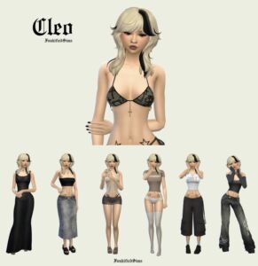 Cleo Sim Dump with Outfits Sims 4 CC