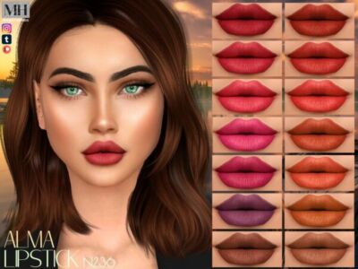 Alma Lipstick N236 Sims 4 CC