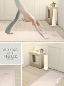 Sims 4 Functional ALO Yoga MAT Recolor CC Sims 4 CC