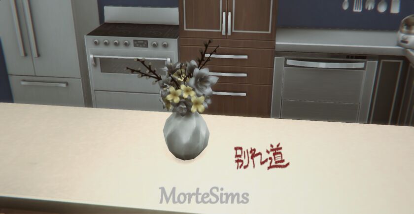 Sims 4 Wakaremichi Daffodil Vase – Mortesims Sims 4 CC