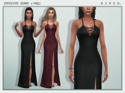 Skydive Gown Sims 4 CC