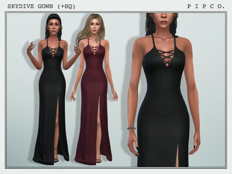 Skydive Gown Sims 4 CC