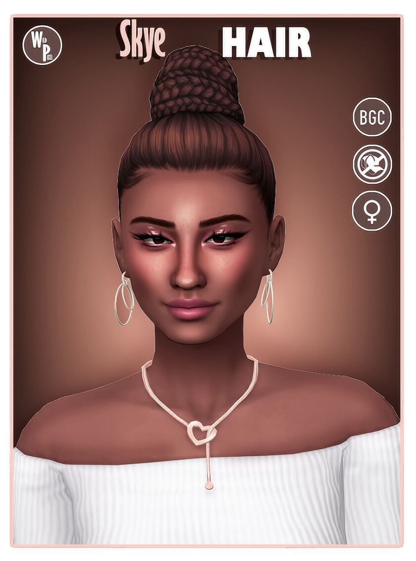 Sleek Skye Hair for Your Sims Sims 4 CC