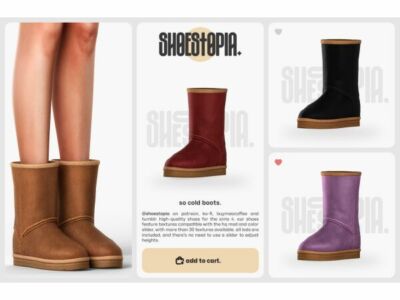 SO Cold Boots Sims 4 CC