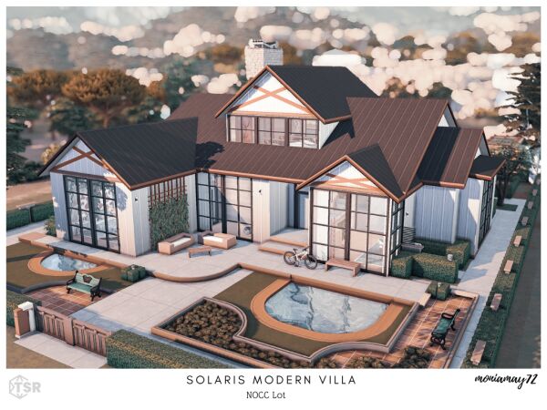 Solaris Modern Villa: A Family Home Sims 4 CC