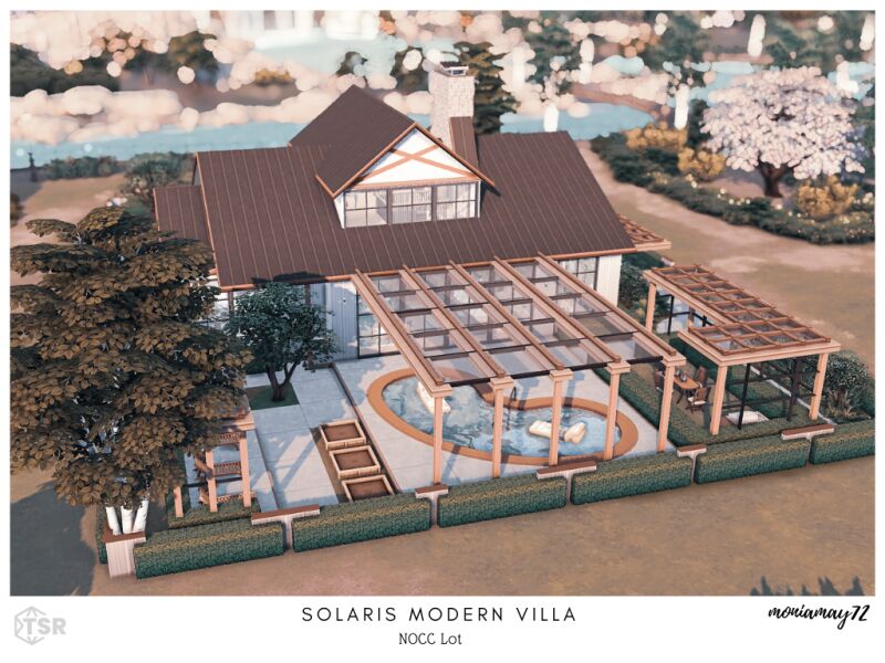 sims 4 cc solaris modern villa no cc 4