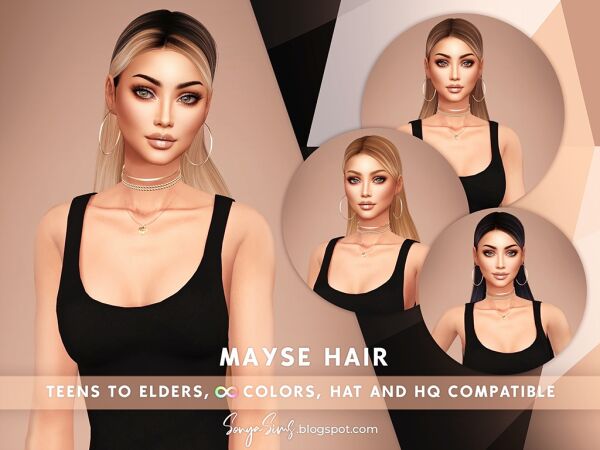 SonyaSims – Mayse Hair Sims 4 CC