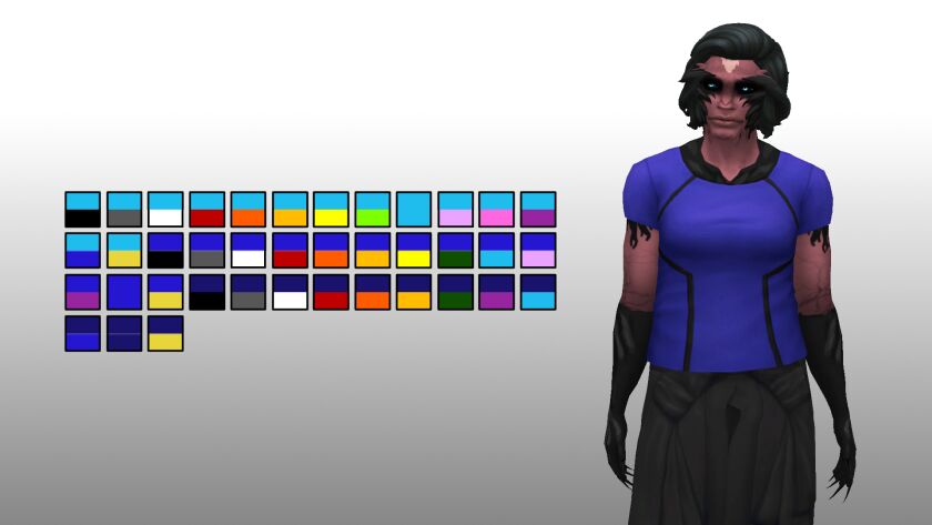 sims 4 cc spa day shirt piping recolor set 5