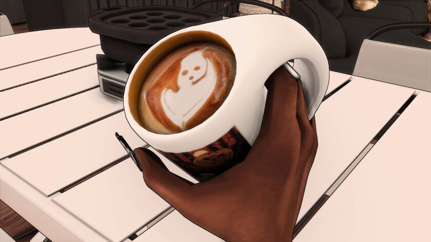 sims 4 cc spooky coffee mug override 2