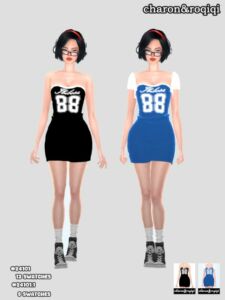 Stylish Sports Dress by Charon & Roqiqi Sims 4 CC