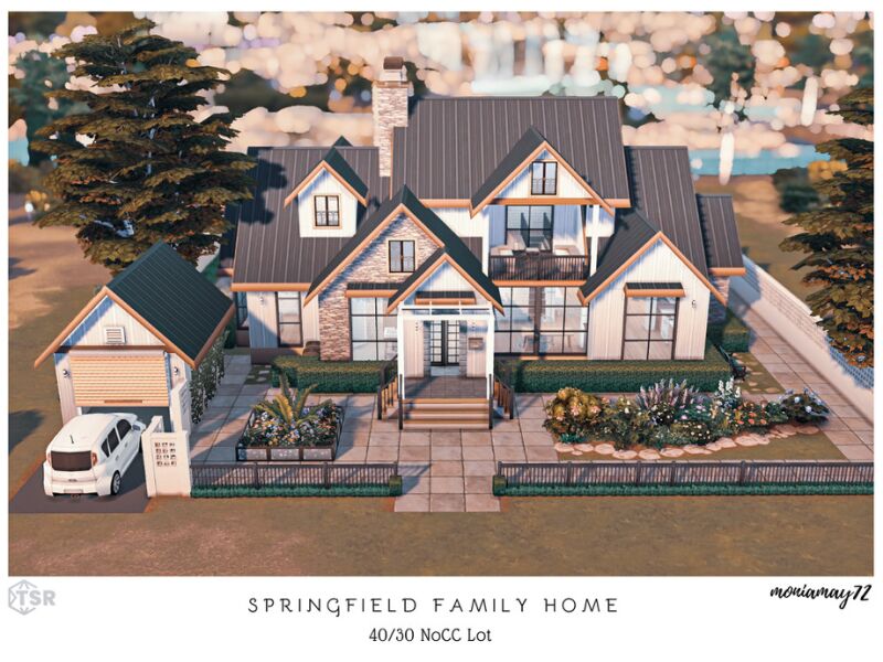 sims 4 cc springfield family home nocc lot by moniamay72 2