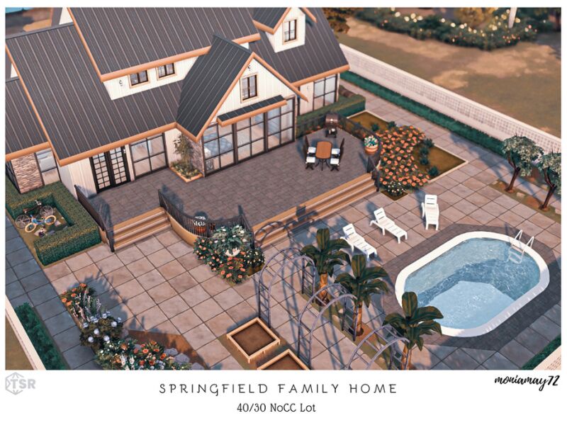 sims 4 cc springfield family home nocc lot by moniamay72 3