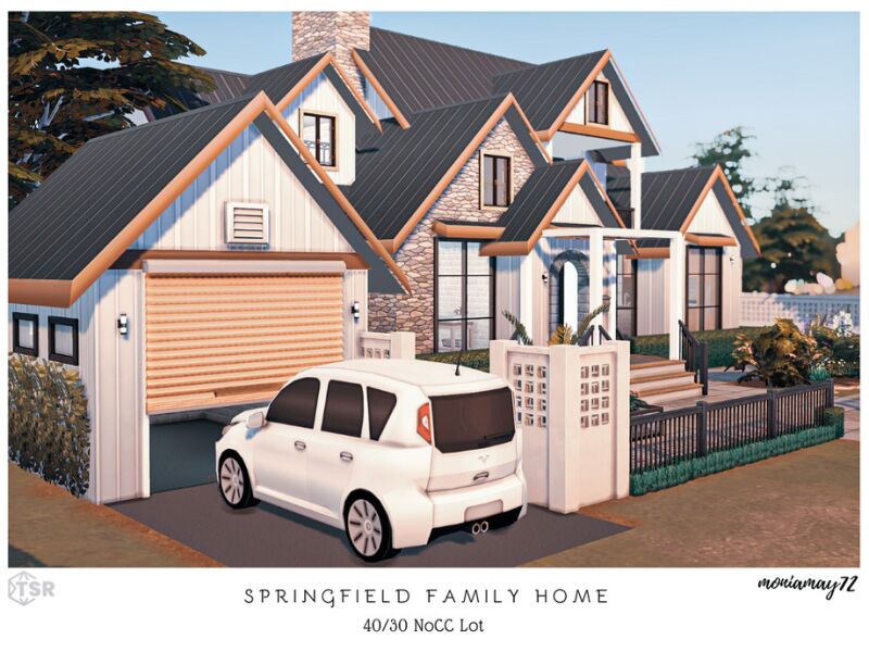 sims 4 cc springfield family home nocc lot by moniamay72 4