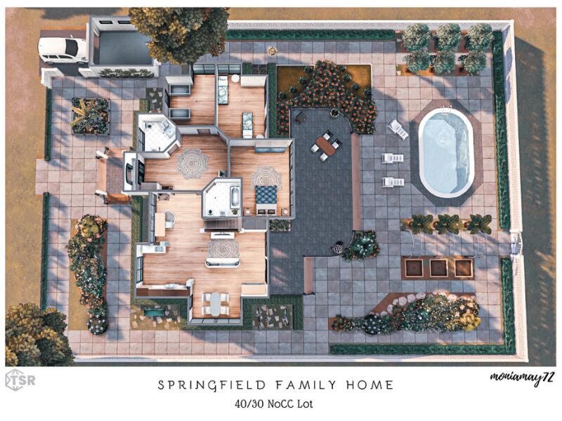 sims 4 cc springfield family home nocc lot by moniamay72 6