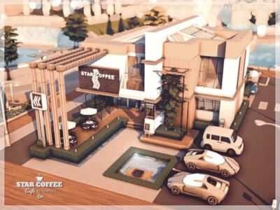 Star Coffee Cafe No CC Sims 4 CC